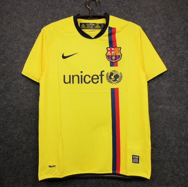 2008-09 Barcelona Retro Away Kit Soccer Jersey